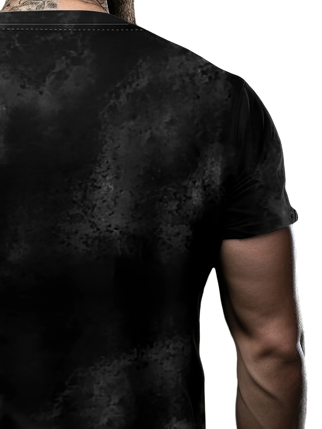 Fish 3D Print Men's Short Sleeve T-shirt Graphic Tee Summer Clothes