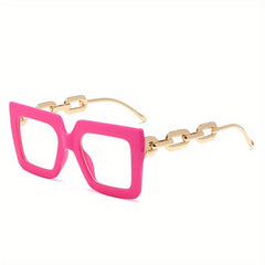 Y2K Square Anti Light Glasses Clear Lens Spectacles Frame