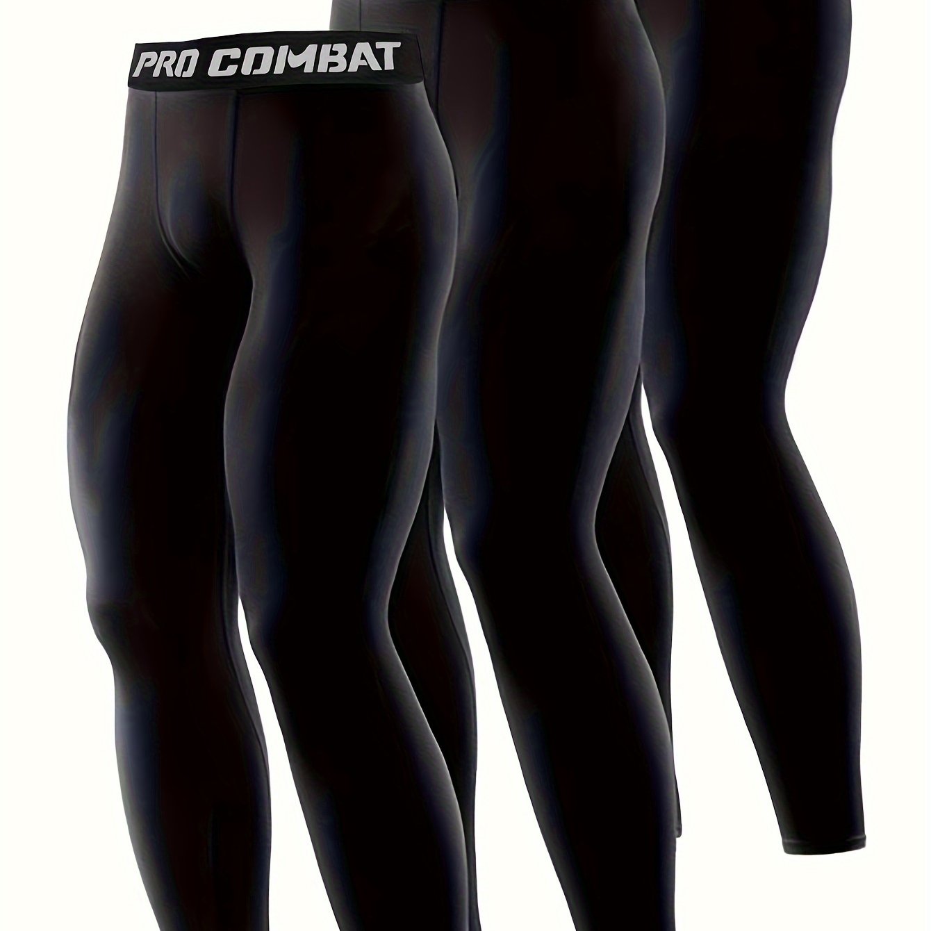 Men's Sports Leggings Active High Stretch Compression Pants