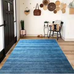 Striped Cashmere Floor Mat for Living Room and Bedroom