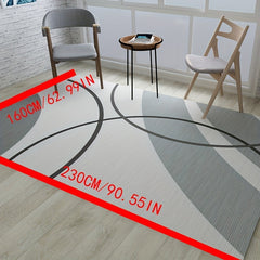 Modern Abstract Area Rug Non-Slip Soft Carpet Machine Washable Low Pile
