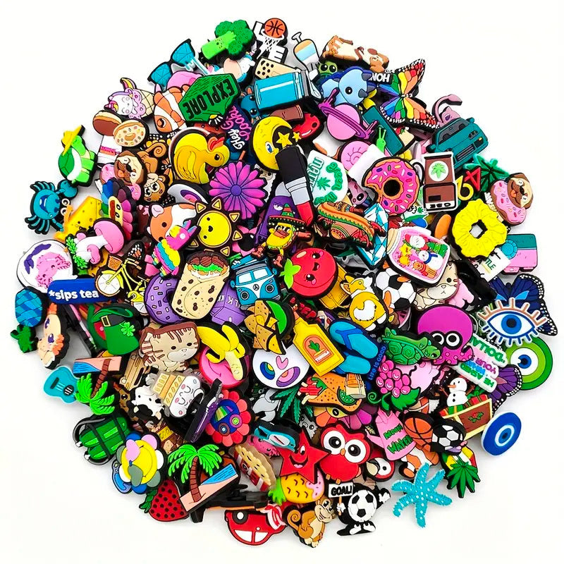 21pcs PVC Shoe Decorations for Birthday Gift Party Favors