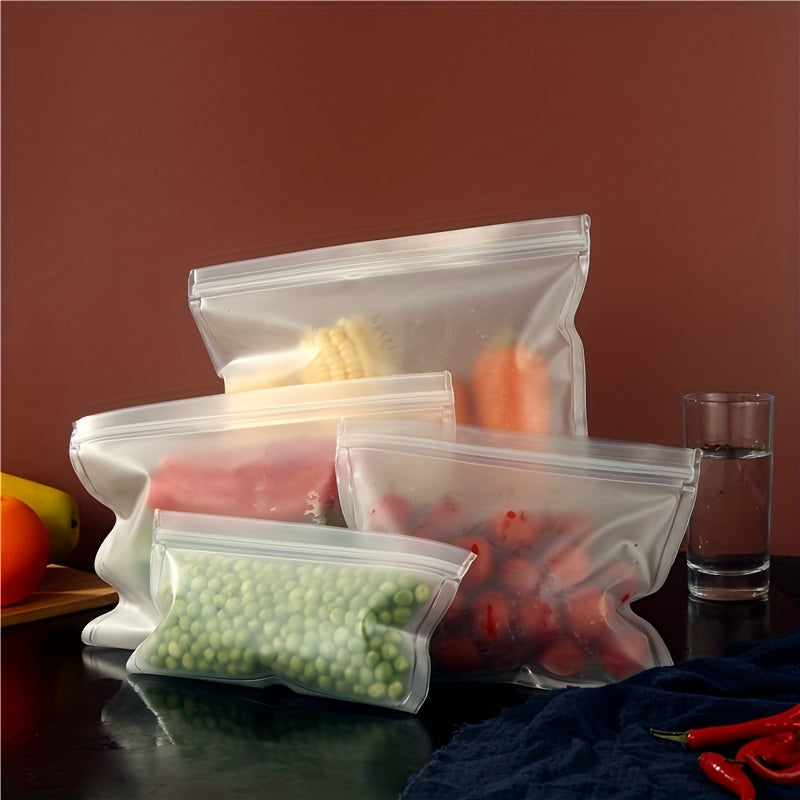 1pc Reusable Silicone Food Bags Leak Proof BPA Self Sealing Storage