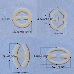 4pcs Invisible Bra Strap Clips Non slip Buckles for Braless Look