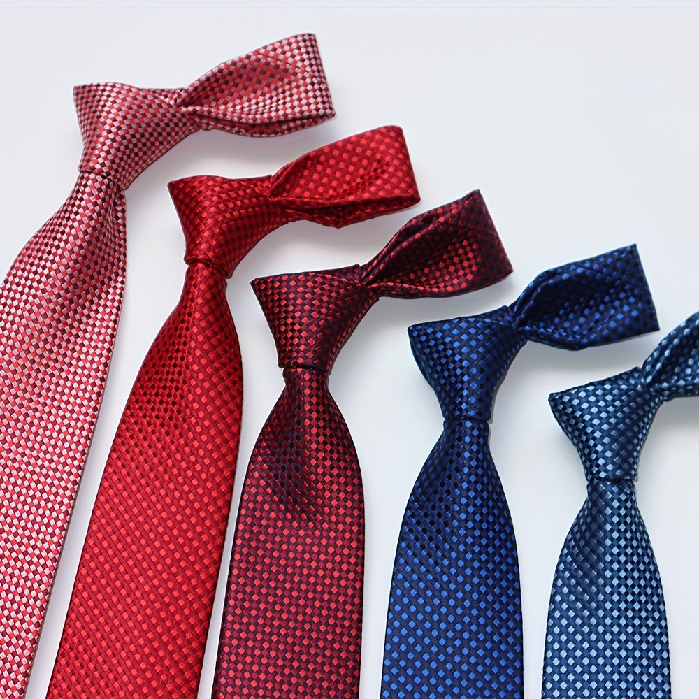 1200 Needles Checkered Multicolour Neck Tie Classic Business Casual Father Gift