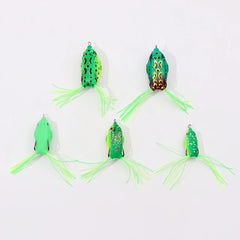 Artificial Large Frog Fishing Lure Crank Bait Hooks Bass Tackle