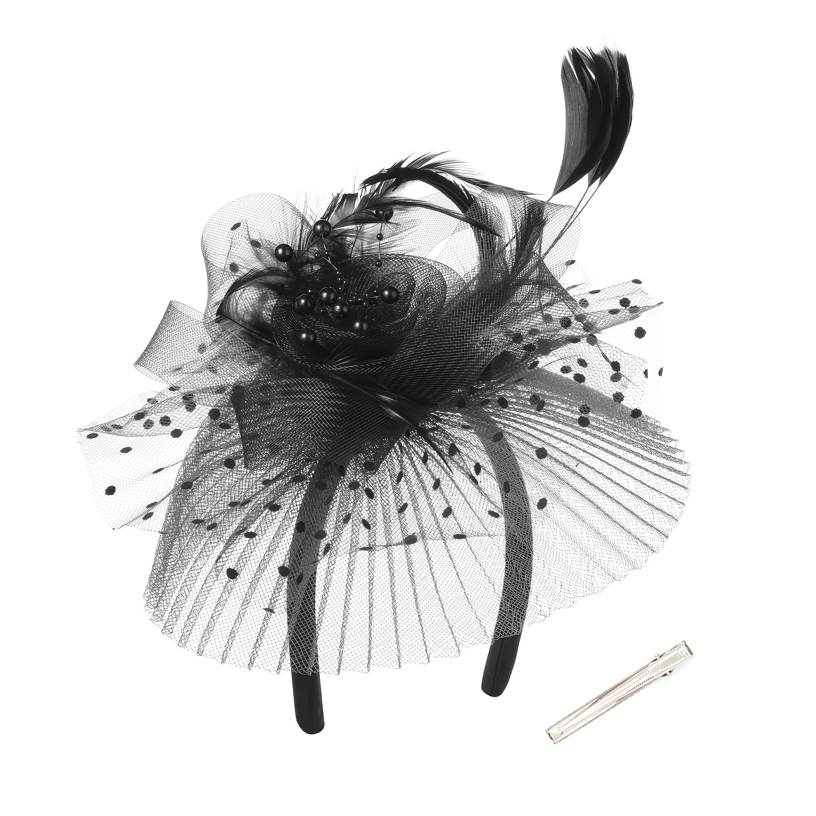 Feather Ruffle Holder Horse Party Banquet Headwear