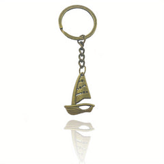 Sailing Boat Keychain Retro Key Ring Purse Bag Backpack Car Ornament Accessory