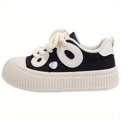 Women's Panda Pattern Platform Sneakers