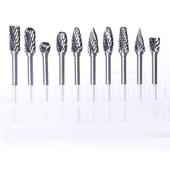 10pcs Tungsten Carbide Burrs Sets Drill Diamond Burs