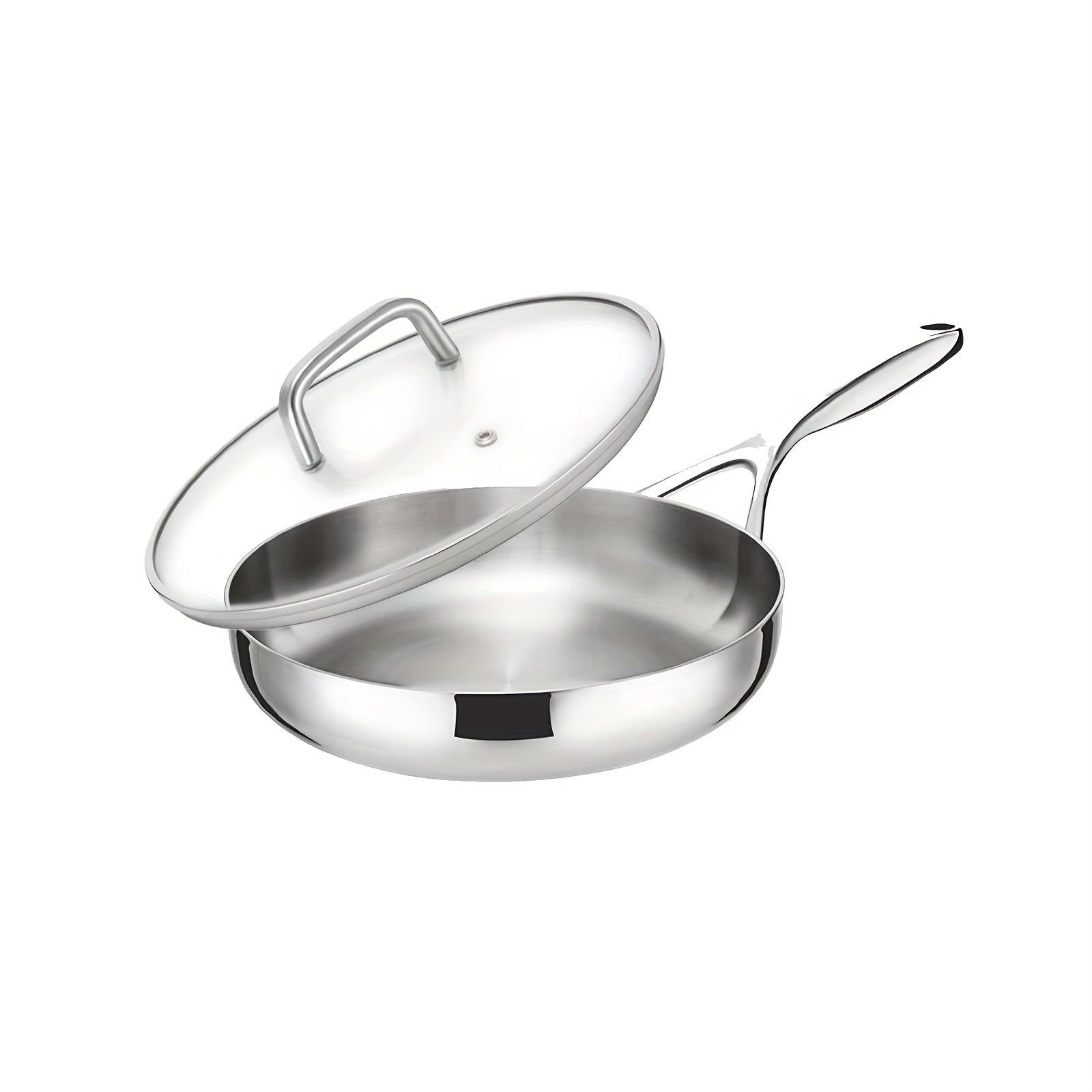 Stainless Steel Frying Pan 20 25 30 Professional Skillet With Lid