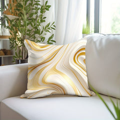 Golden Marble Flannel Pillowcase for Sofas Beds Office Chairs