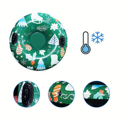 Christmas Style PVC Skiing Ring Inflatable Skiing