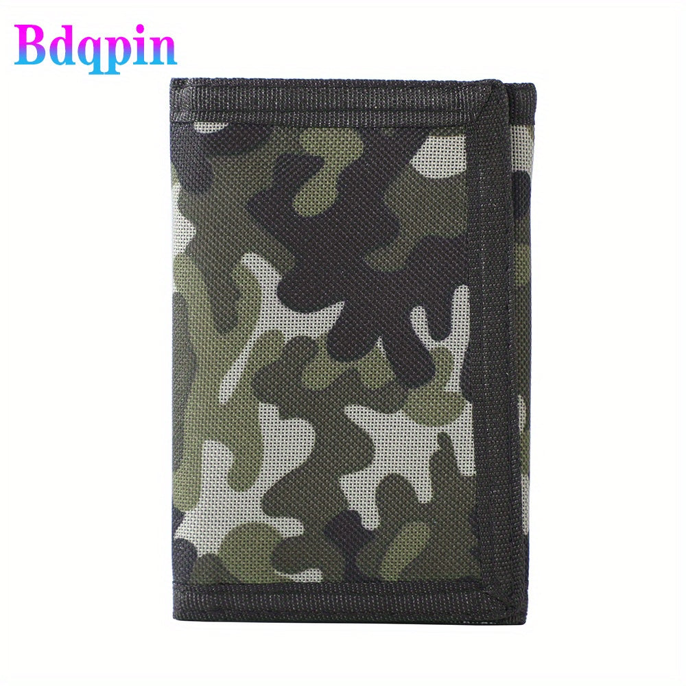 Kids Camo Trifold Wallet for Outdoor Adventures