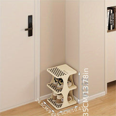 Slim Shoe Rack Plastic Door Back Shoe Storage Rack Space Saving