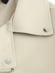 Solid Drop Shoulder Jacket Casual for Fall & Winter