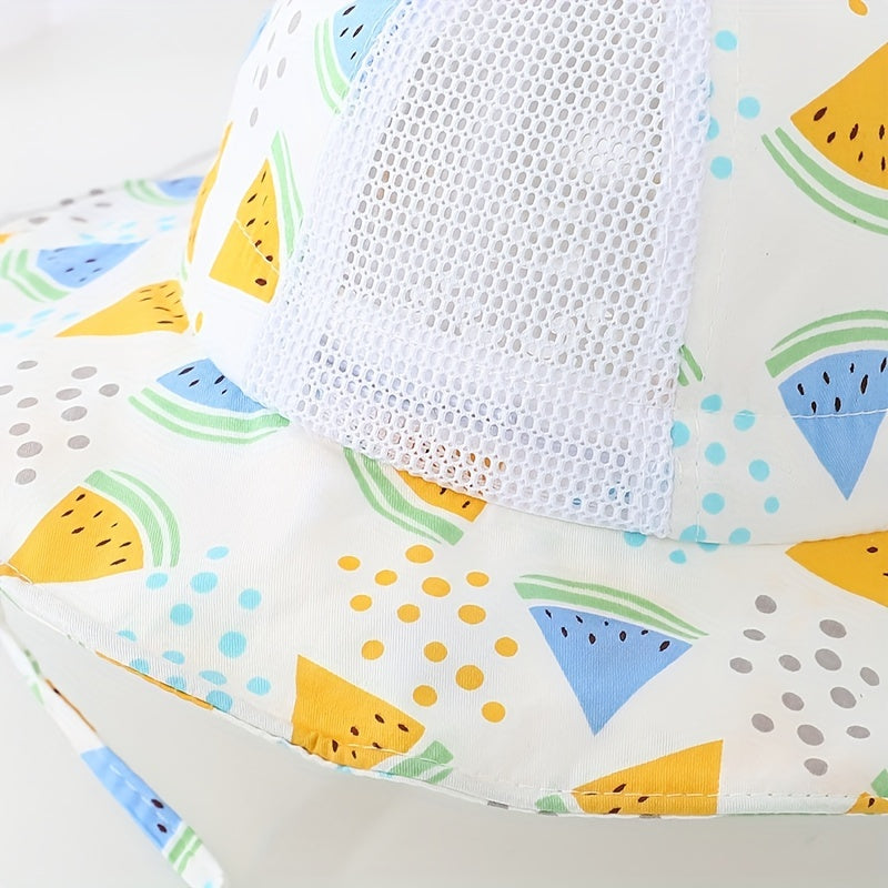 Fruit Print Sunshade Hat Kids Bucket Hat
