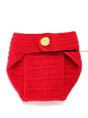 Cartoon Shape Baby Knitted Hat & Overall Romper for Photoshoot & Party
