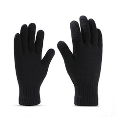 Men's Knitted Fleece Scarf Gloves Hat Set