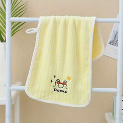 Kids Facial Towel Soft Absorbent Non-shedding Baby Bath Washcloth