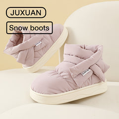 Women's Solid Thermal Snow Boots Fall Winter Keep Warm Non Slip Snow Shoes