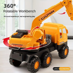 89cm Large Children's Engineering Crane Manual Operation Simulation Tool