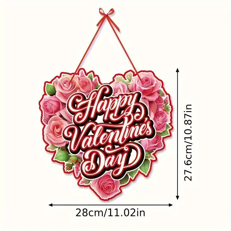 Happy Wooden Hanging Signs Truck Door Hanger Valentine Door Signs