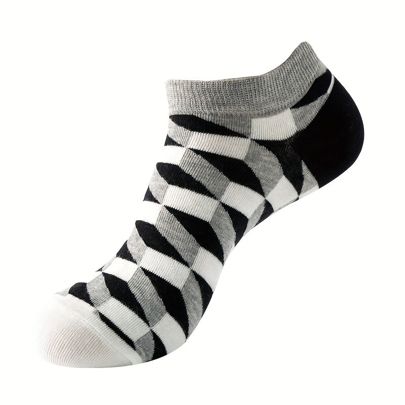 5 Pairs Men's Thin Breathable Low Cut Socks