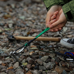 4pcs Elastic Rope With Hook Portable Elastic Rope Buckle Camping Tent Accessorie