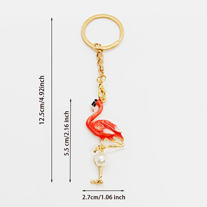 Flamingo Keychain Keyring Bag Car Key Pendant Gift