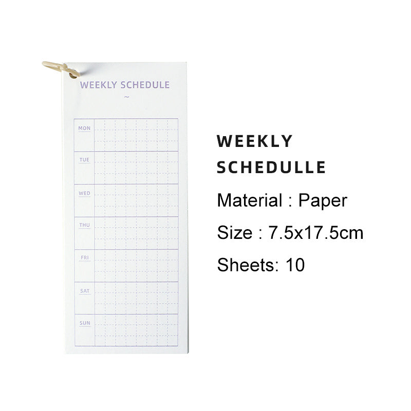 Daily Weekly Monthly To Do List Memo Pad 10 Sheets
