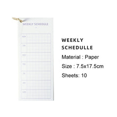Daily Weekly Monthly To Do List Memo Pad 10 Sheets