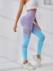 High Waist Gradient Yoga Pants Quick Drying Compression Leggings