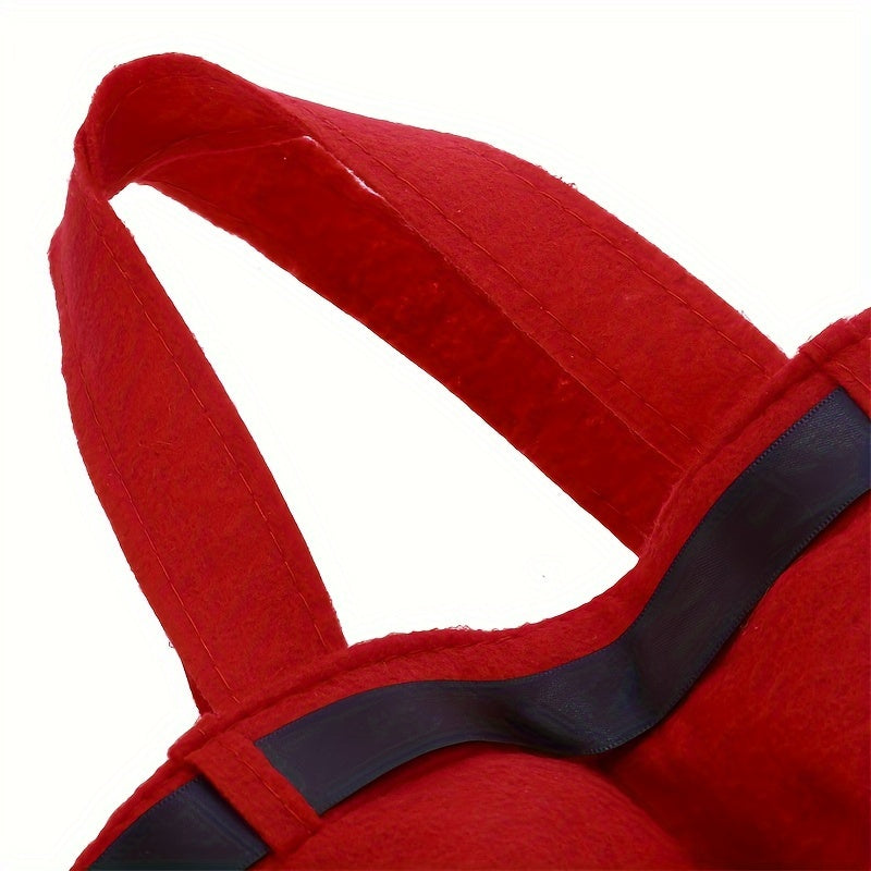 4pcs Christmas Candy Bags Santa Pants Wine Bag Portable Candy Gift Wrap