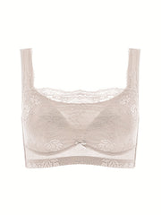 Lace Wireless Bra Full Coverage Comfy & Breathable Women's Lingerie
