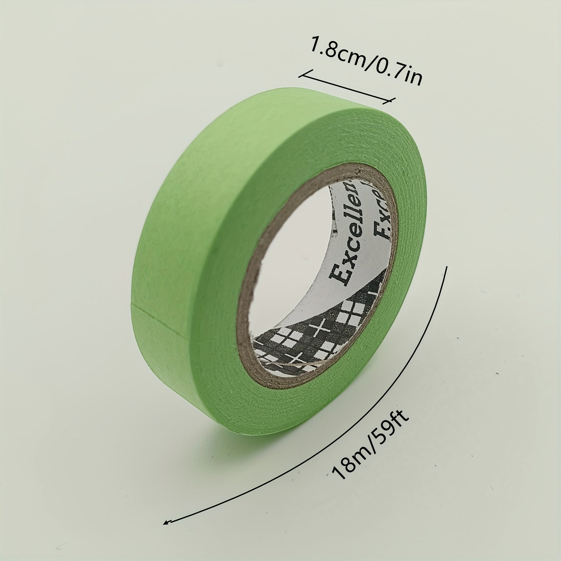7pcs Green Paint Washi Tape 1.0in x 59ft - Protects Surface, Easy to Remove