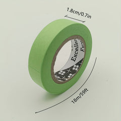 7pcs Green Paint Washi Tape 1.0in x 59ft - Protects Surface, Easy to Remove