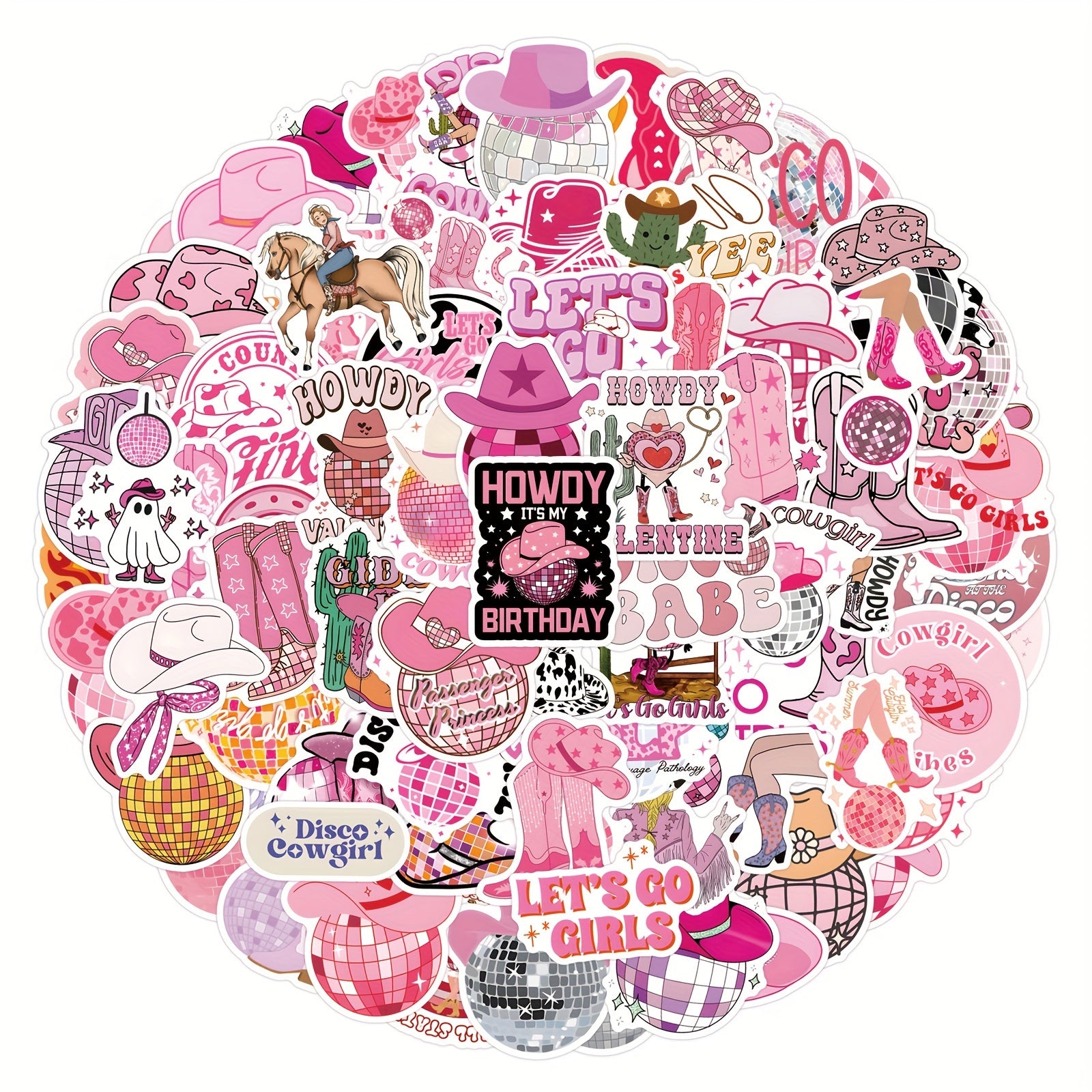 110 Vinyl Stickers Mixed Cartoon Decals for Laptop Water Bottle Luggage Fridge