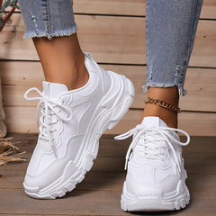 Comfortable Casual Women's Skateboard Shoes Non slip Chunky Sneakers