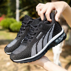 Women's Breathable Mesh Sneakers Comfortable Low Top Lace Up Shoes