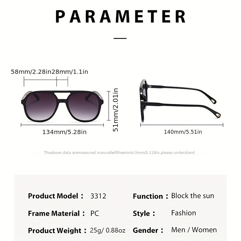 Aviator Sunglasses UV400 Retro Tortoiseshell for Women Men