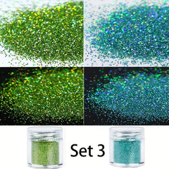 Pink Glitter Loose Nail Art Decoration Bulk Glitter Sequins Cosmetic