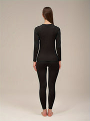 Women's Thermal Underwear Set - Winter Running Top & Leggings