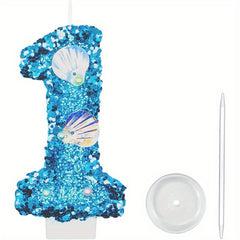Mermaid Themed Cake Candle for Celebrations