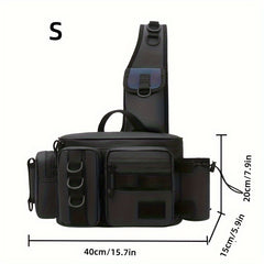Fishing Tackle Bag Sling Pack Portable Fly Fishing Fanny Pack