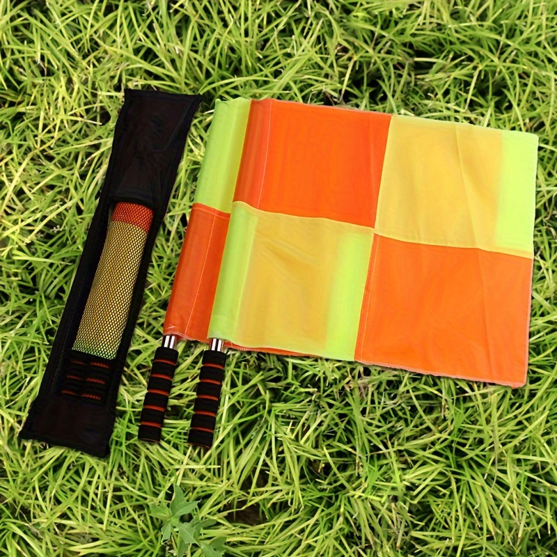2pcs Football Referee Flag Railway Signal Flag