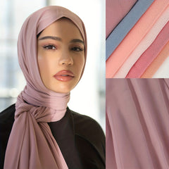 Chiffon Lightweight Turban Bandana Long Sunscreen Wrap