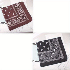 Cashew Flower Square Scarf Hiphop Hairband Bandana