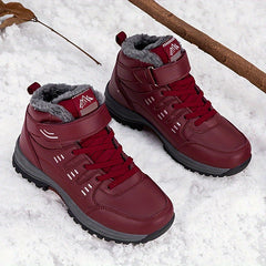 Women's Winter Snow Boots Fleece Lined Waterproof Hiking Outdoor Sports Sneakers
