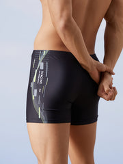 Solid Men's Boxer Sports Swimming Trunks Beach Shorts Surfing Beachwear